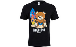5折！Moschino/莫斯奇诺趣味小熊大LOGOT恤