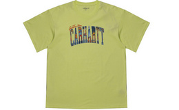 新品！Carhartt wip撞色logo印花棉质圆领男短袖T恤