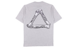 英国潮牌PALACE 18SS 骷髅骨头三角LOGO T恤
