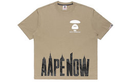 新品！Aape 2018SS字母迷彩图案印花短袖T恤