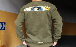 MR.SCAREORCW日系复古原宿风浮世绘小清新口袋卫衣MS161