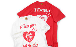领劵！HUMAN MADE x Girls Dont Cry 联名logo短袖T恤