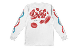 美潮Fairplay GENETICS基因生物图串标印花长袖T恤