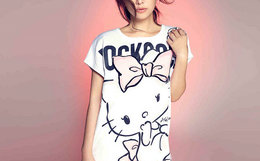 ROCKCOCO X HELLO KITTY联名林心如设计美人心计T恤