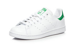 7.5折！Adidas/阿迪达斯经典白色绿尾休闲鞋