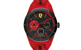 Scuderia Ferrari男红色防水运动腕表2612499493