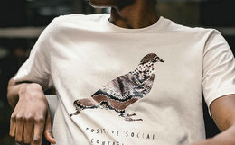 STAPLE PYTHON PIGEON TEE蟒蛇纹鸽子logo短袖T恤