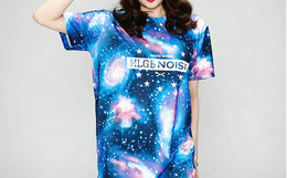 MLGB×NOISE 联合星空夜光满版印花短袖T恤