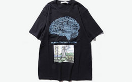 下单7折！高桥盾UNDERCOVER 个性大脑图案印花T恤51509102