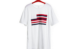 【新品】Clot恶搞美国国旗个性印花短袖T恤 