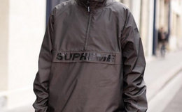 Supreme Reflective Half Zip Pullover3M反光冲锋衣