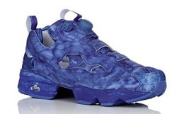 3.9折！法国Vetements×Reebok联名款蓝色复古脏鞋运动鞋