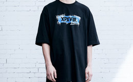 周柏豪潮牌 XPX GRAFFITI 涂鸦印花LOGO男女短袖T恤