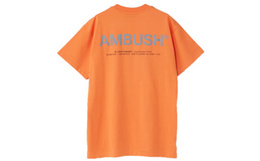 新品8折！AMBUSH基础字母logo反光男女短袖T恤