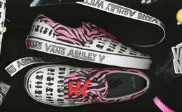 新品！Vans X Ashley Williams联名拼色低帮女帆布鞋