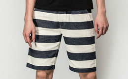 DUSTY新品针织条纹工装沙滩短裤