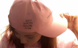 Anti Social Social Club ASSC粉色帽子陈冠希同款