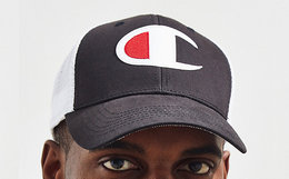 新品！美潮Champion冠军logo贴布撞色网眼拼接弯檐棒球帽