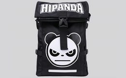 【新品】HIPANDA熊猫滑板系列街头运动发光双肩包
