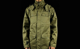 STAPLE鸽子潮牌OPERATOR JACKET橄榄绿波点M16风衣外套