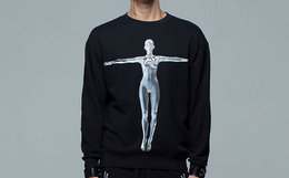 7折！英国LONG CLOTHING X PUSSYKREW联名款3D人像印花卫衣