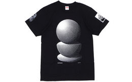 Supreme × M.C.Escher联名款抽象三维图形短袖T恤